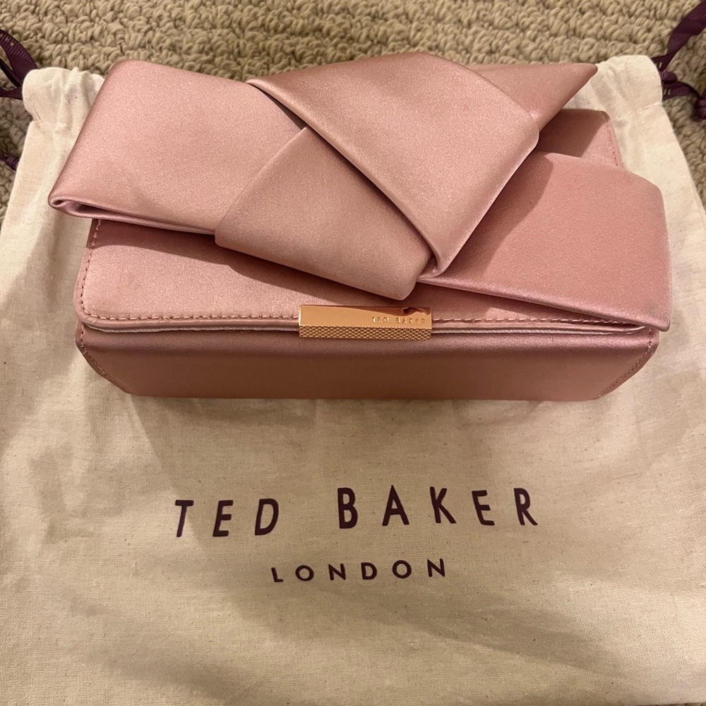 Ted Baker Satin Pink Clutch